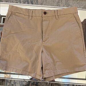 GAP Tan Flat Front Shorts Versatile Casual Style